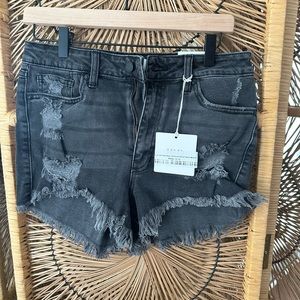 NWT JBD Washed Black Denim Short